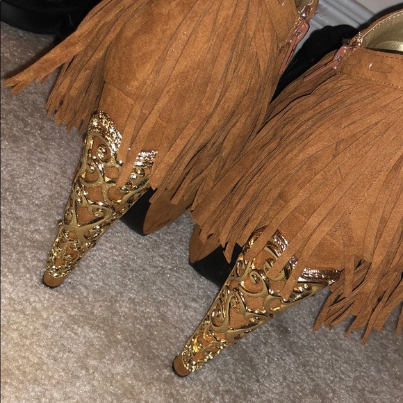 Beautiful copper booties, size 8. Like new!! - Picture 5 of 6